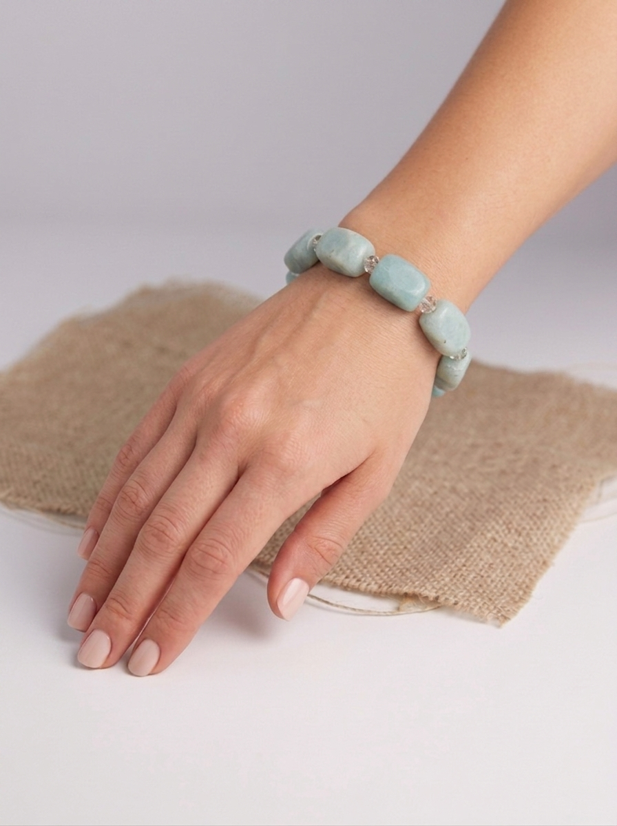 Glacier Tumbled Stone Bracelet